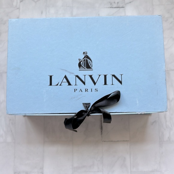 Lanvin Metallic Ballerina Peeptoe Pump in “Pearl” - Picture 15 of 16